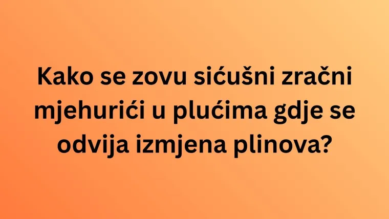 Poku&scaron;aj imati sve točno na zahtjevnim pitanjima iz anatomije, ali pazi jer se lako poskliznuti
