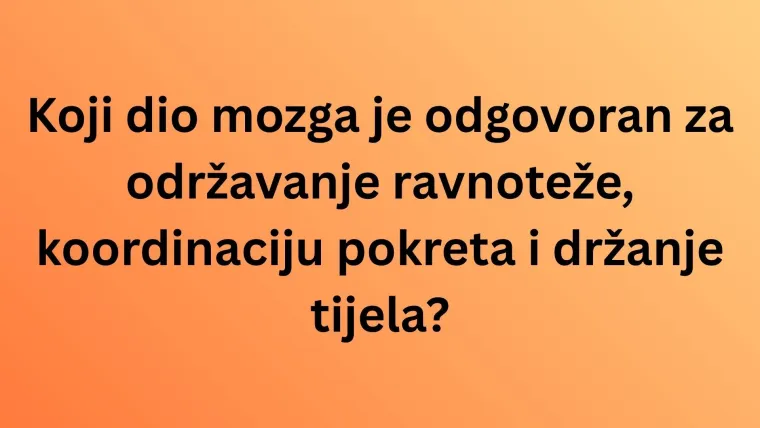 Poku&scaron;aj imati sve točno na zahtjevnim pitanjima iz anatomije, ali pazi jer se lako poskliznuti