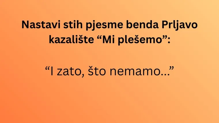 Može&scaron; li nastaviti stihove najvećih jugoslavenskih hitova nastalih u vrijeme novog vala?