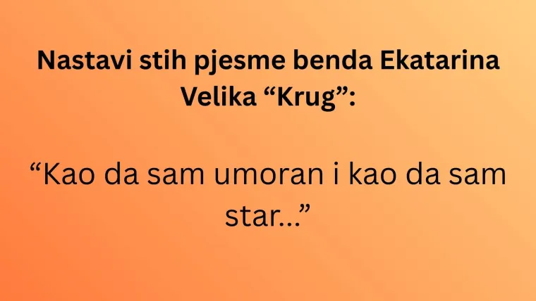 Može&scaron; li nastaviti stihove najvećih jugoslavenskih hitova nastalih u vrijeme novog vala?