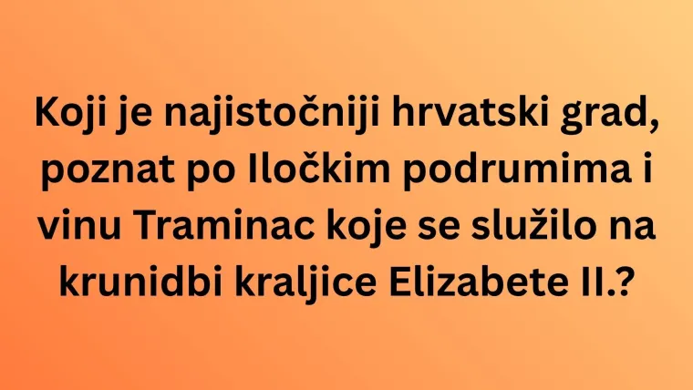 Gotovo je nemoguće točno odgovoriti na pitanja o manje poznatim činjenicama o hrvatskim gradovima