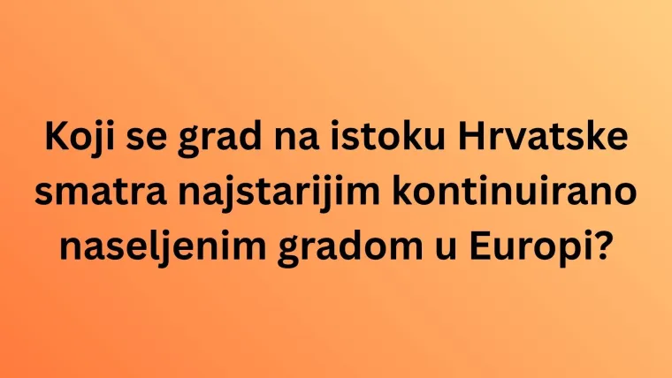 Gotovo je nemoguće točno odgovoriti na pitanja o manje poznatim činjenicama o hrvatskim gradovima