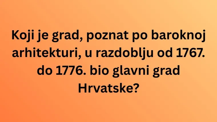 Gotovo je nemoguće točno odgovoriti na pitanja o manje poznatim činjenicama o hrvatskim gradovima