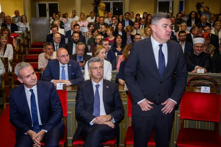 Milanović i Plenković se rukovali, a onda su uslijedili govori
