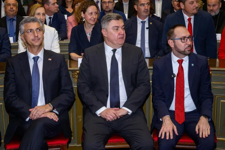 Milanović i Plenković se rukovali, a onda su uslijedili govori