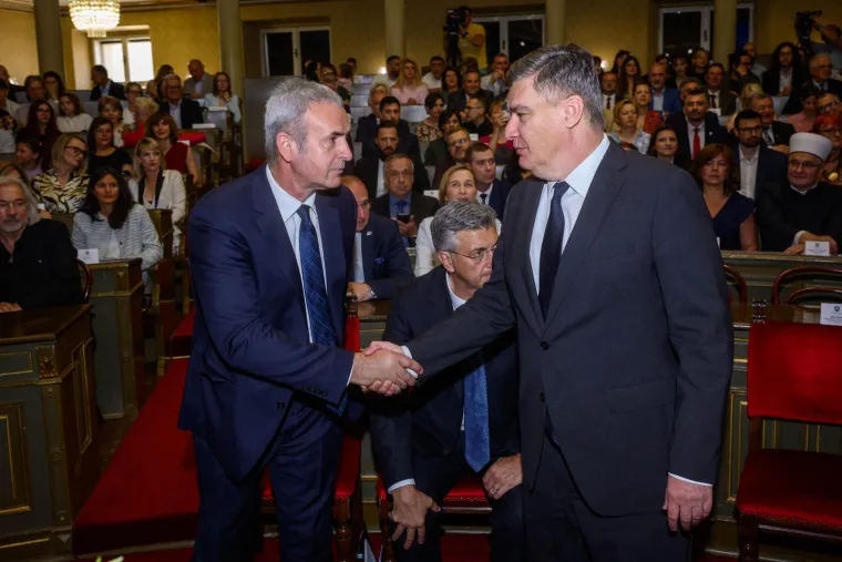 Milanović i Plenković se rukovali, a onda su uslijedili govori