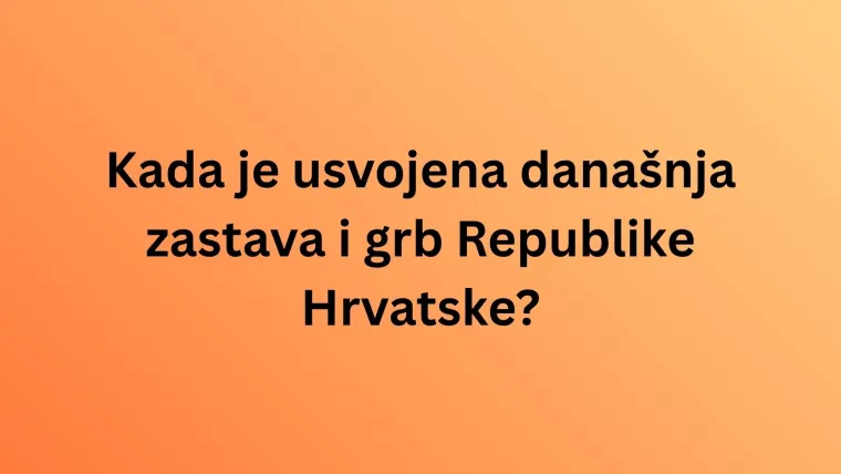 Poznajete li uopće na&scaron;u prekrasnu hrvatsku zastavu? Ovaj kviz pravo je mjesto da ne&scaron;to i naučite
