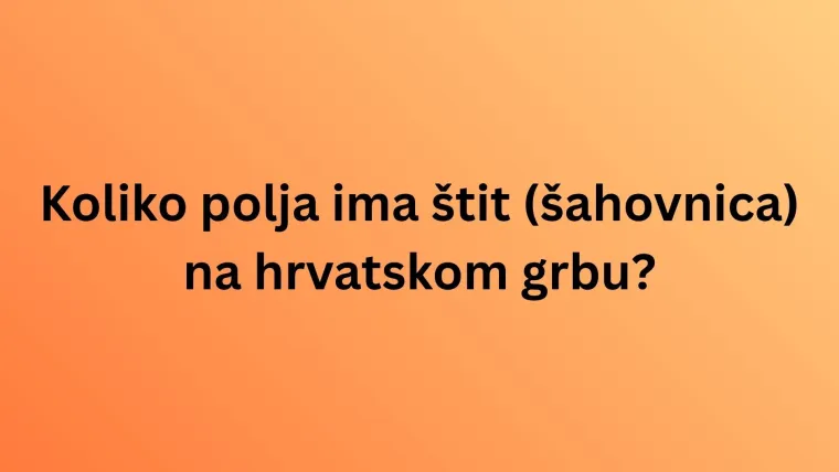 Poznajete li uopće na&scaron;u prekrasnu hrvatsku zastavu? Ovaj kviz pravo je mjesto da ne&scaron;to i naučite
