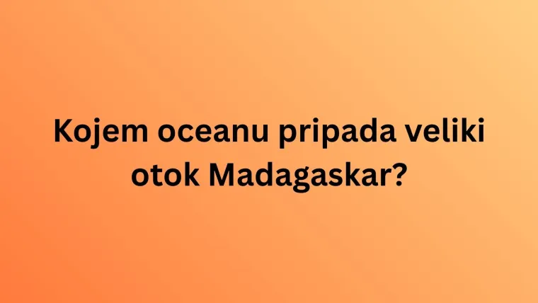 Koliki postotak Zemljine povr&scaron;ine čine oceani? Ako zna&scaron; odgovor, oku&scaron;aj se i na ostalim pitanjima