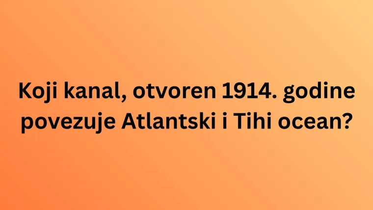 Koliki postotak Zemljine povr&scaron;ine čine oceani? Ako zna&scaron; odgovor, oku&scaron;aj se i na ostalim pitanjima