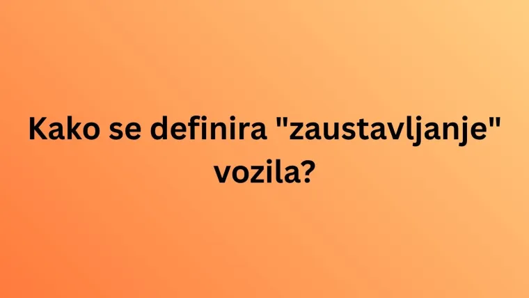 Ako ti je vozačka dozvola već godinama u rukama, poku&scaron;aj se prisjetiti svih prometnih propisa