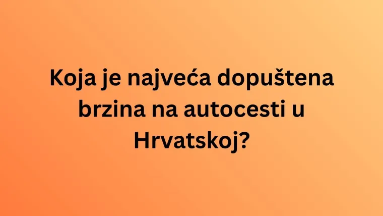 Ako ti je vozačka dozvola već godinama u rukama, poku&scaron;aj se prisjetiti svih prometnih propisa