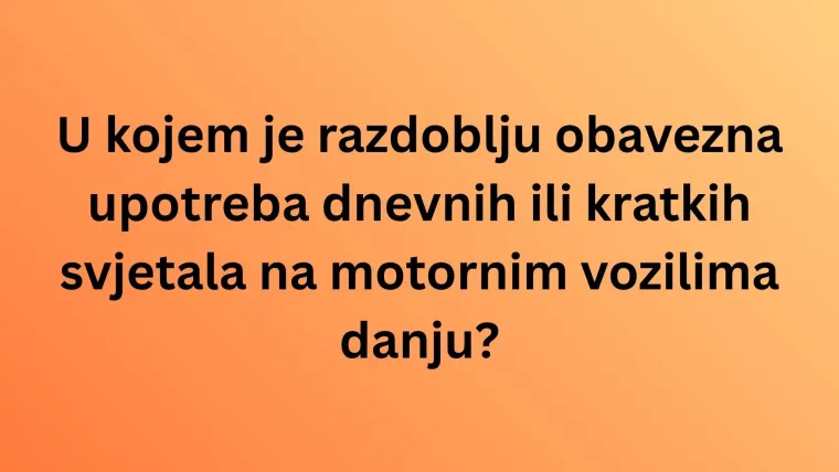 Ako ti je vozačka dozvola već godinama u rukama, poku&scaron;aj se prisjetiti svih prometnih propisa