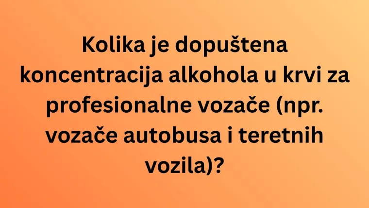 Ako ti je vozačka dozvola već godinama u rukama, poku&scaron;aj se prisjetiti svih prometnih propisa