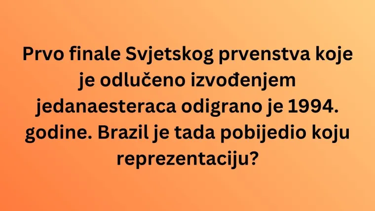 Smatra&scaron; se hodajućom nogometnom enciklopedijom? Oku&scaron;aj se na kvizu o svjetskim prvenstvima