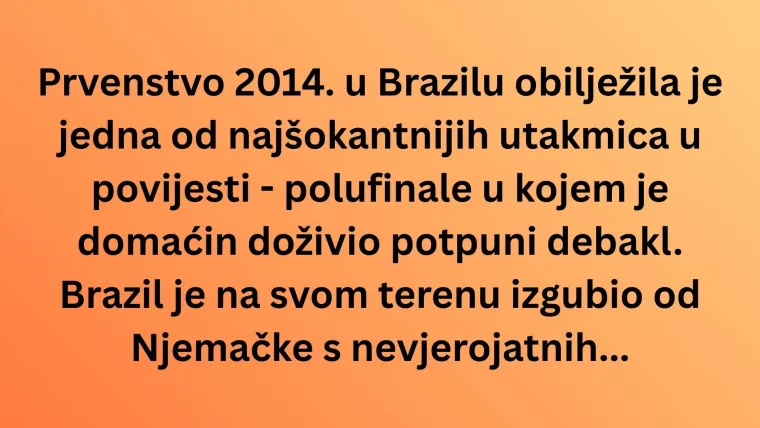 Smatra&scaron; se hodajućom nogometnom enciklopedijom? Oku&scaron;aj se na kvizu o svjetskim prvenstvima