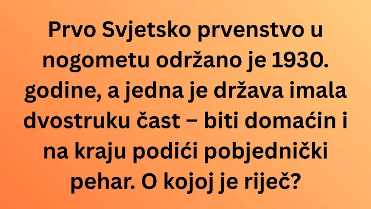 Smatra&scaron; se hodajućom nogometnom enciklopedijom? Oku&scaron;aj se na kvizu o svjetskim prvenstvima