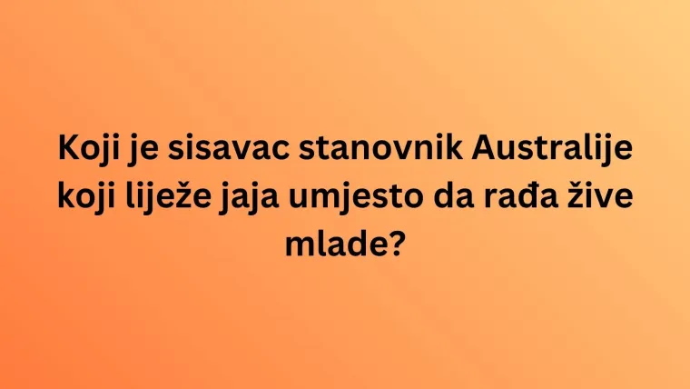Fauna Australije je bogata brojnim vrstama, dokažite u kvizu da ih dobro poznajete