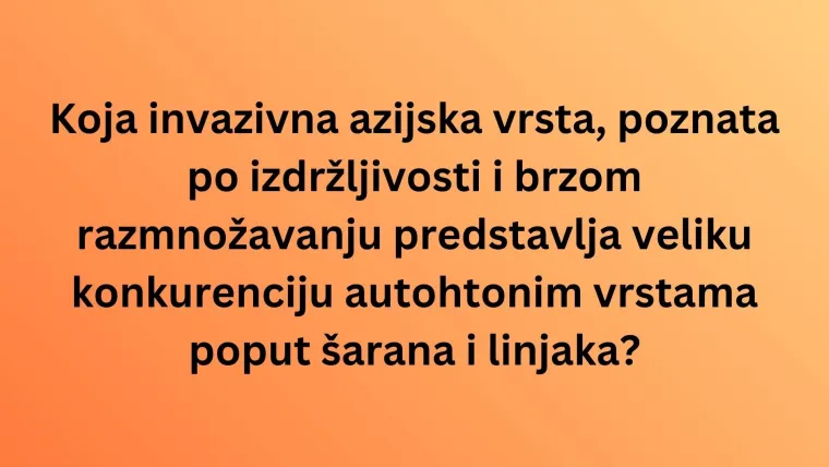 Koliko činjenica o slatkovodnim ribama Hrvatske zna&scaron;? Dokaži da ti nisu nepoznanica na kvizu
