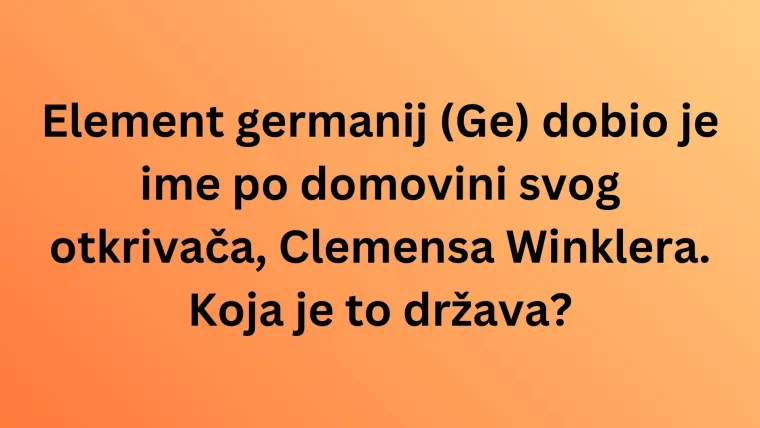 Zna&scaron; li po kome ili čemu su ovi kemijski elementi dobili naziv? Poku&scaron;aj imati sve točno na kvizu