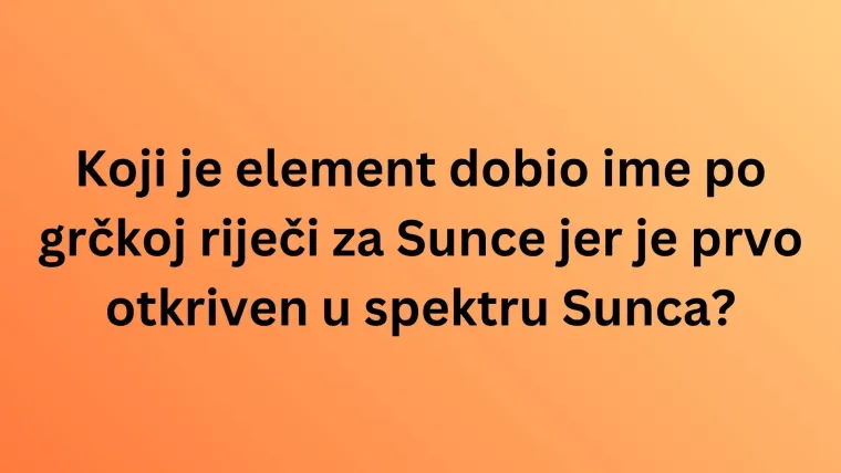Zna&scaron; li po kome ili čemu su ovi kemijski elementi dobili naziv? Poku&scaron;aj imati sve točno na kvizu