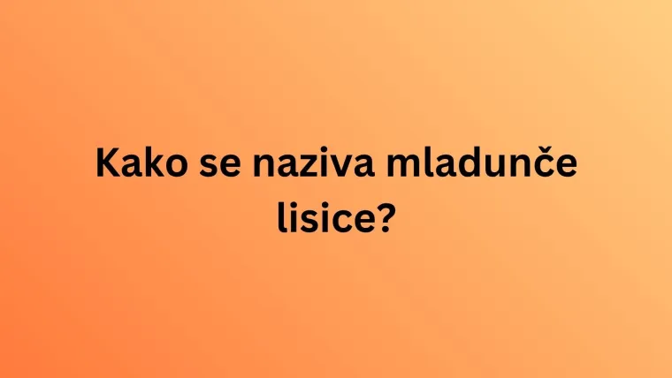 Nemojte razočarati na ovom kvizu o nazivima mladunaca životinja jer su pitanja stvarno laka