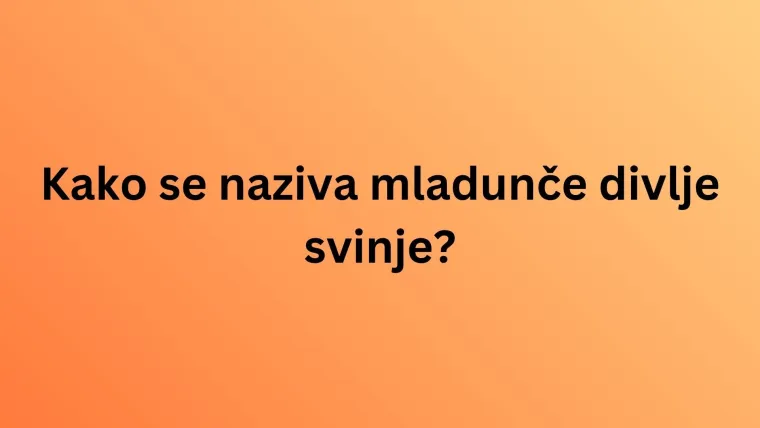 Nemojte razočarati na ovom kvizu o nazivima mladunaca životinja jer su pitanja stvarno laka