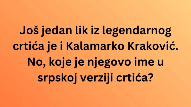 Rijetki će znati kako se ovi likovi iz crtića zovu na srpskom jeziku: Poku&scaron;aj se dokazati na kvizu