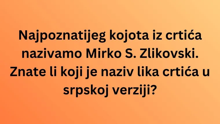 Rijetki će znati kako se ovi likovi iz crtića zovu na srpskom jeziku: Poku&scaron;aj se dokazati na kvizu