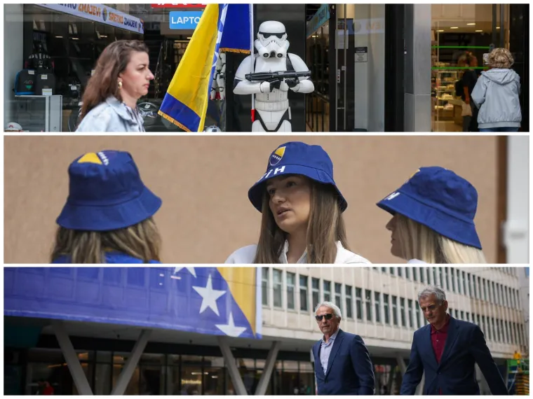 Pogledajte kako izgleda Sarajevo na dan utakmice, snimljeno i poznato lice