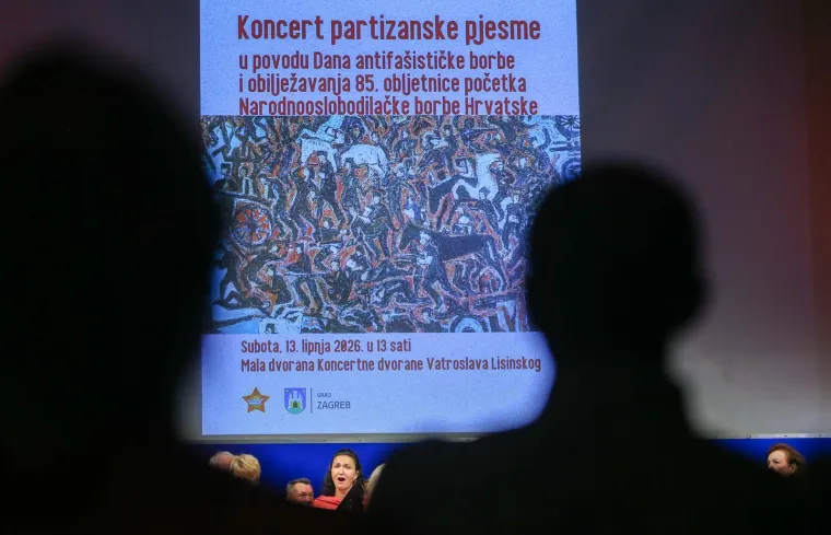 U Lisinskom održan koncert partizanske pjesme: Među gostima poznata lica, evo tko se pojavio