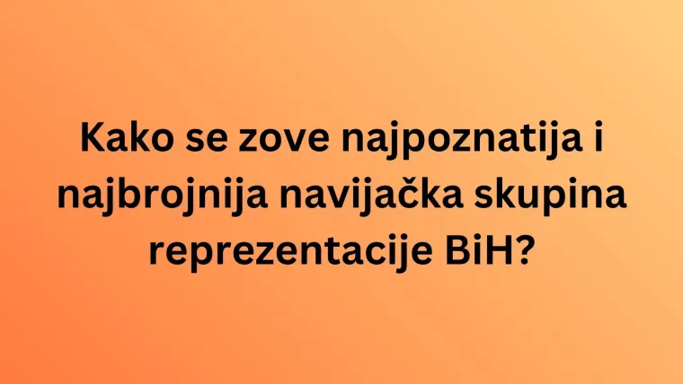 Dokaži se kao veliki fan nogometa i rije&scaron;i kviz o reprezentaciji BiH: Nije lako kao &scaron;to izgleda