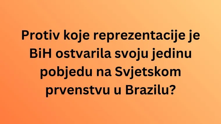 Dokaži se kao veliki fan nogometa i rije&scaron;i kviz o reprezentaciji BiH: Nije lako kao &scaron;to izgleda