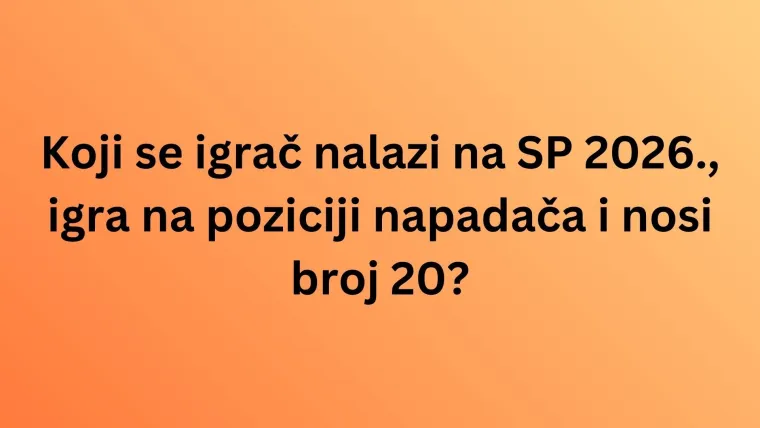 Pogodi igrača po broju dresa i dokaži da zna&scaron; sve o na&scaron;im nogometnim reprezentativcima na kvizu