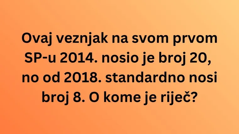 Pogodi igrača po broju dresa i dokaži da zna&scaron; sve o na&scaron;im nogometnim reprezentativcima na kvizu
