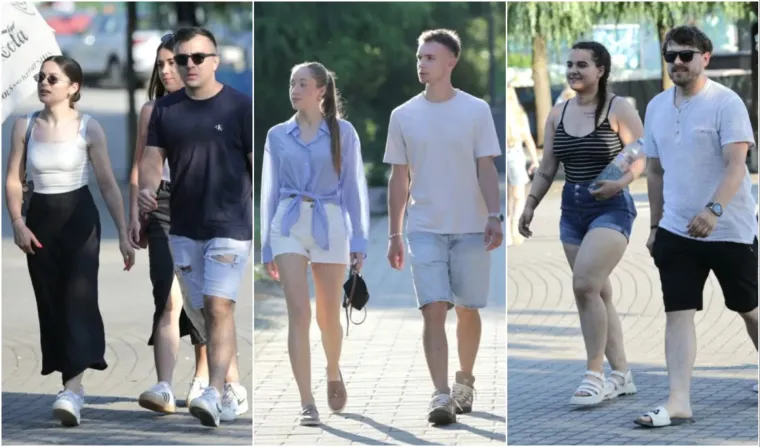 Dok su mnogi tražili predah uz Muru, brineta u bijeloj kombinaciji pro&scaron;etala se kao modnom pistom