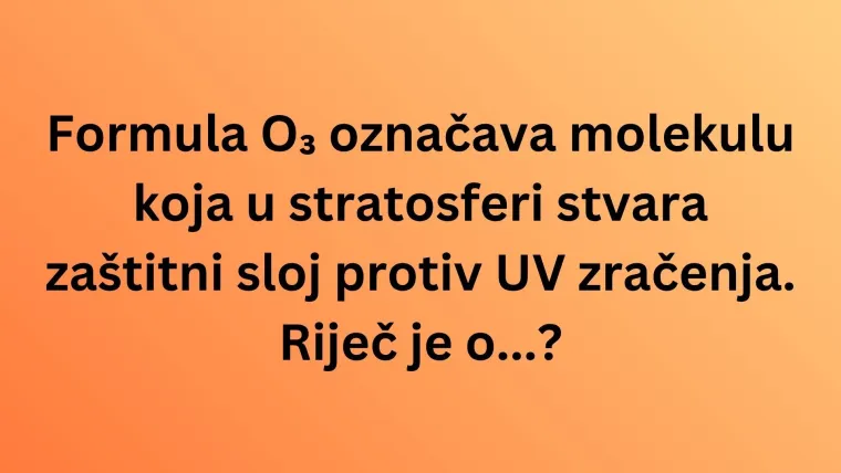 Koliko kemijskih spojeva iz svakodnevnog života može&scaron; prepoznati po formuli? Rije&scaron;i kviz i doznaj