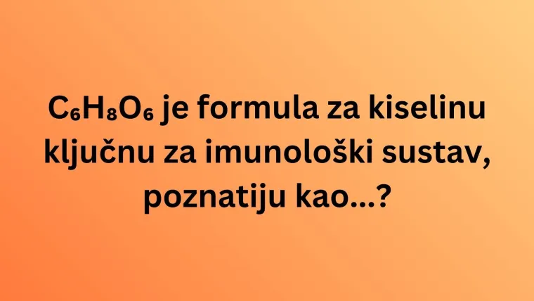 Koliko kemijskih spojeva iz svakodnevnog života može&scaron; prepoznati po formuli? Rije&scaron;i kviz i doznaj