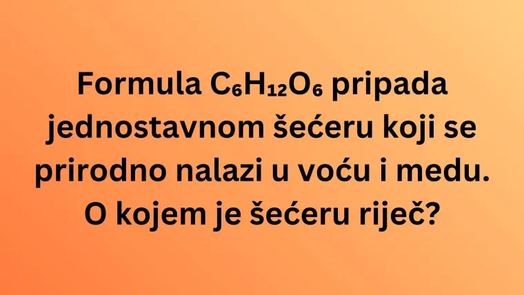 Koliko kemijskih spojeva iz svakodnevnog života može&scaron; prepoznati po formuli? Rije&scaron;i kviz i doznaj