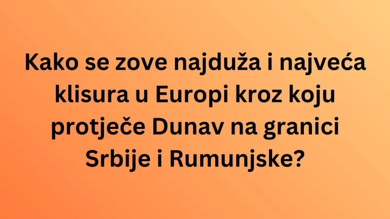 Svaki ljubitelj geografije mora točno odgovoriti na pitanja o Dunavu: Pazi jer nisu laka