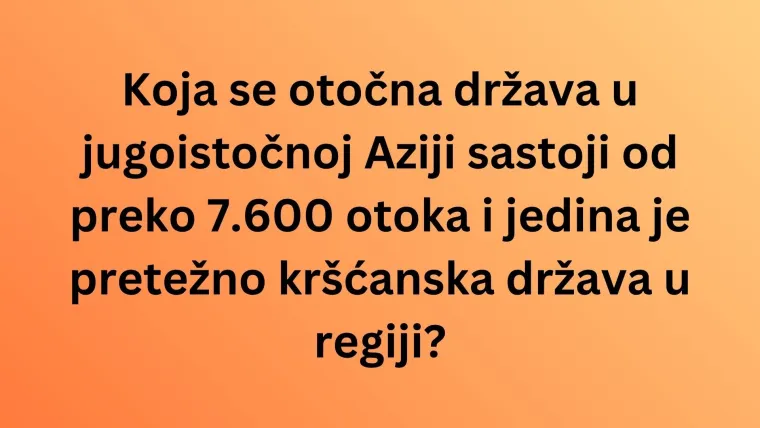 Dokaži da si ljubitelj geografije i poku&scaron;aj rasturiti na pitanjima o otočnim državama na kvizu