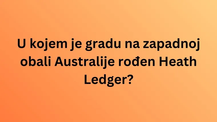 Koliko dobro poznajete rodne gradove filmskih zvijezda? Iskažite se kao stručnjaci na kvizu