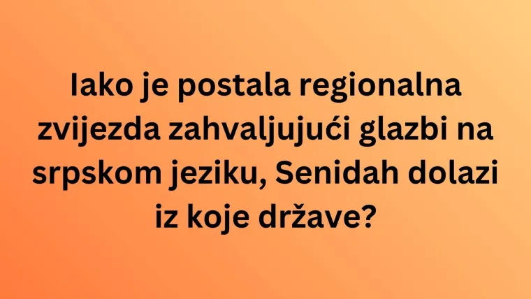 Poku&scaron;aj rije&scaron;iti pitanja o srpskim pjevačima i bendovima na kvizu kojeg prođu samo pravi fanovi
