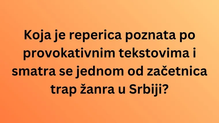 Poku&scaron;aj rije&scaron;iti pitanja o srpskim pjevačima i bendovima na kvizu kojeg prođu samo pravi fanovi
