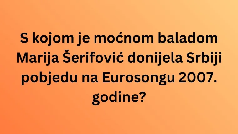 Poku&scaron;aj rije&scaron;iti pitanja o srpskim pjevačima i bendovima na kvizu kojeg prođu samo pravi fanovi