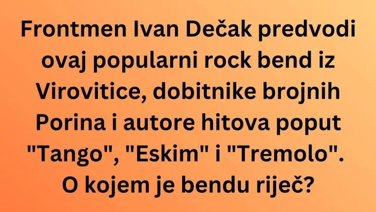 Ako si obožavatelj slavonskih pjevača i bendova, oku&scaron;aj se na ovim pitanjima i rasturi na kvizu