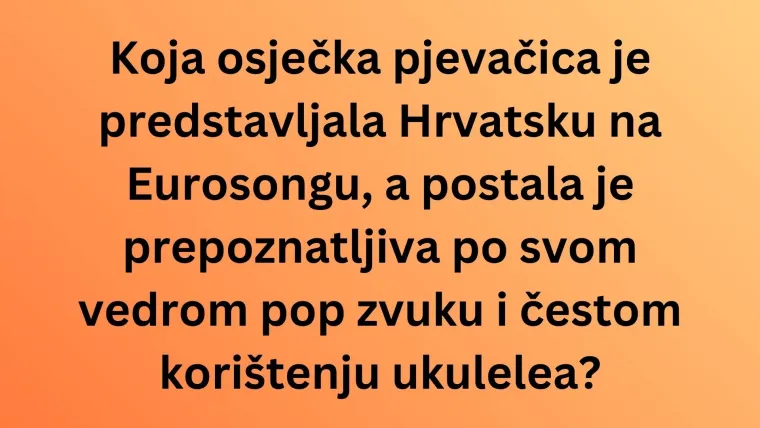 Ako si obožavatelj slavonskih pjevača i bendova, oku&scaron;aj se na ovim pitanjima i rasturi na kvizu