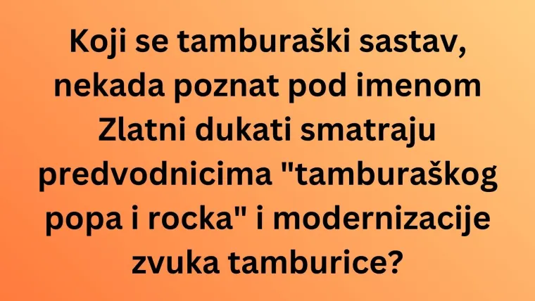 Ako si obožavatelj slavonskih pjevača i bendova, oku&scaron;aj se na ovim pitanjima i rasturi na kvizu