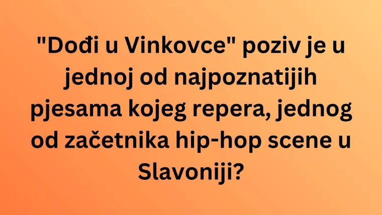 Ako si obožavatelj slavonskih pjevača i bendova, oku&scaron;aj se na ovim pitanjima i rasturi na kvizu