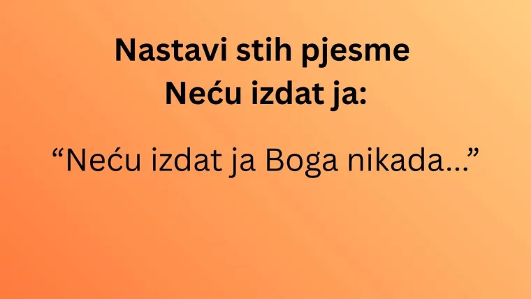 Smatra&scaron; se velikim Thompsonovim fanom? Poku&scaron;aj nastaviti stihove njegovih pjesama na kvizu